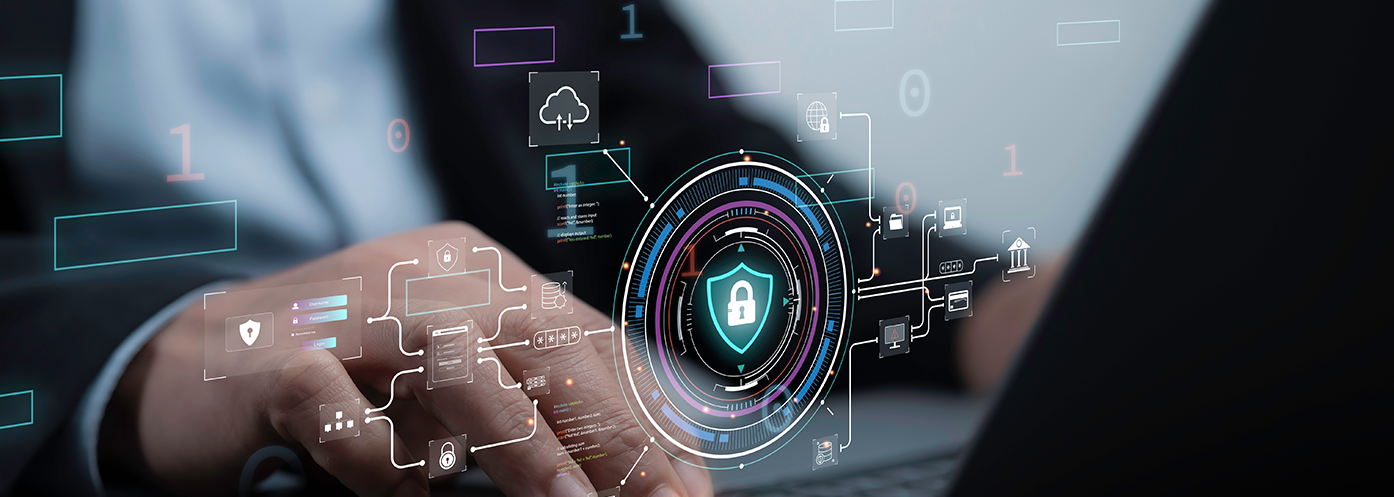 city scape with code above it